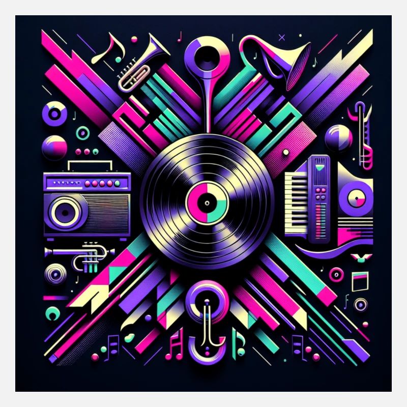 Neon Schallplatte – Retro trifft Moderne