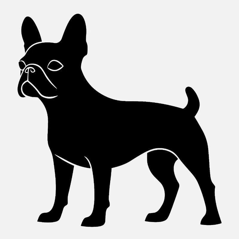 Boston Terrier Chien Race Chien De Compagnie Silhouette