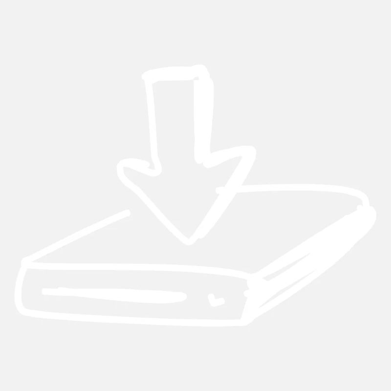 Hard disk with arrow