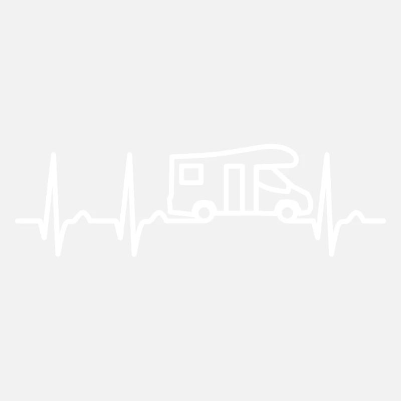 Courbe cardiaque - Pouls - Camping - ECG Camper Caravan