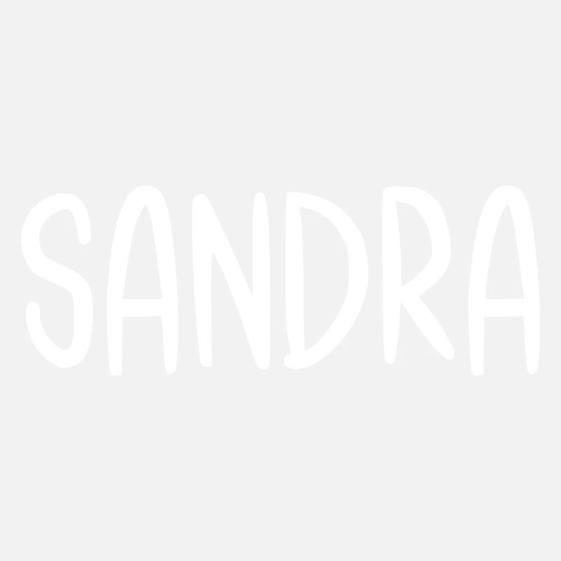 Sandra Custom Name Schriftart Text Geburtstag