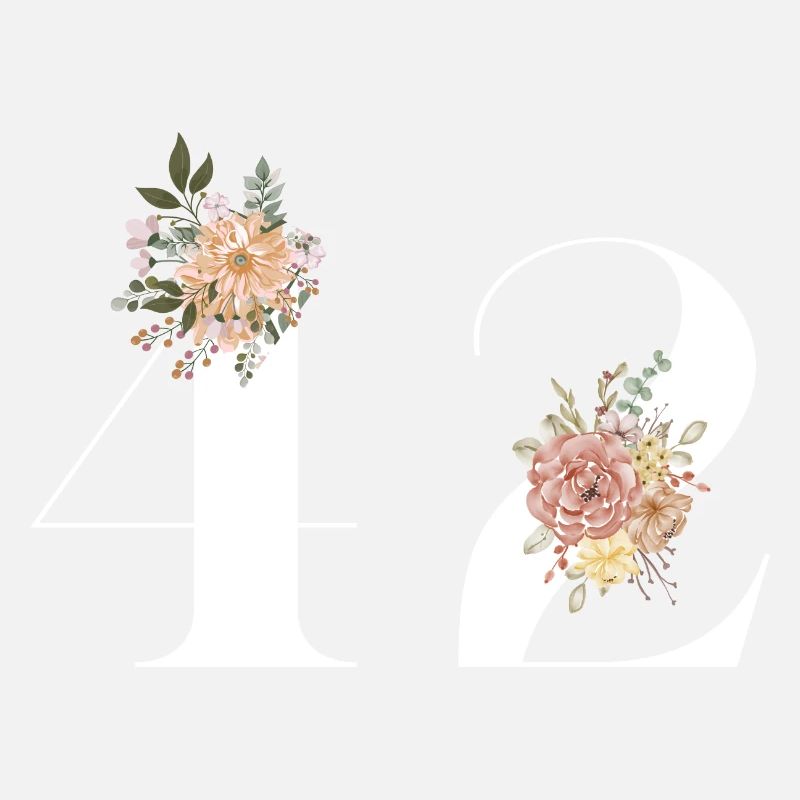 42e anniversaire fleuris (Cadeau de 42 ans)