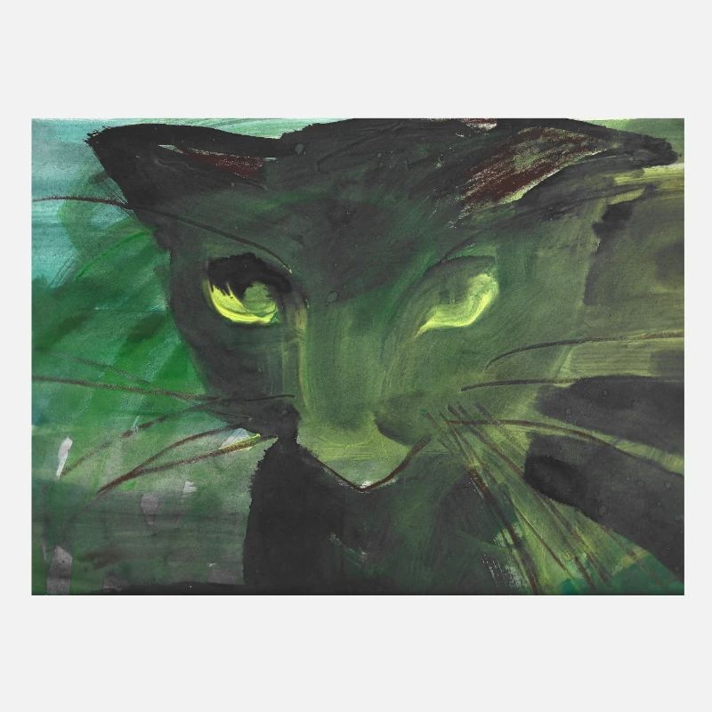 schwarze Katze