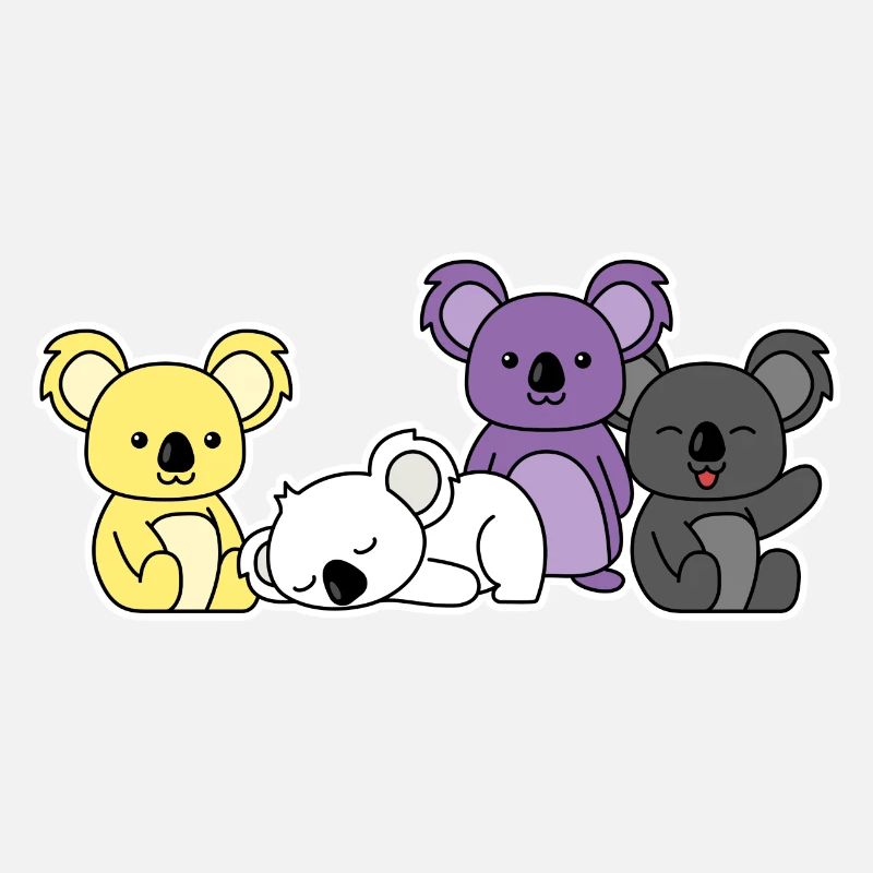 Non-binary flag koala design for proud enbys