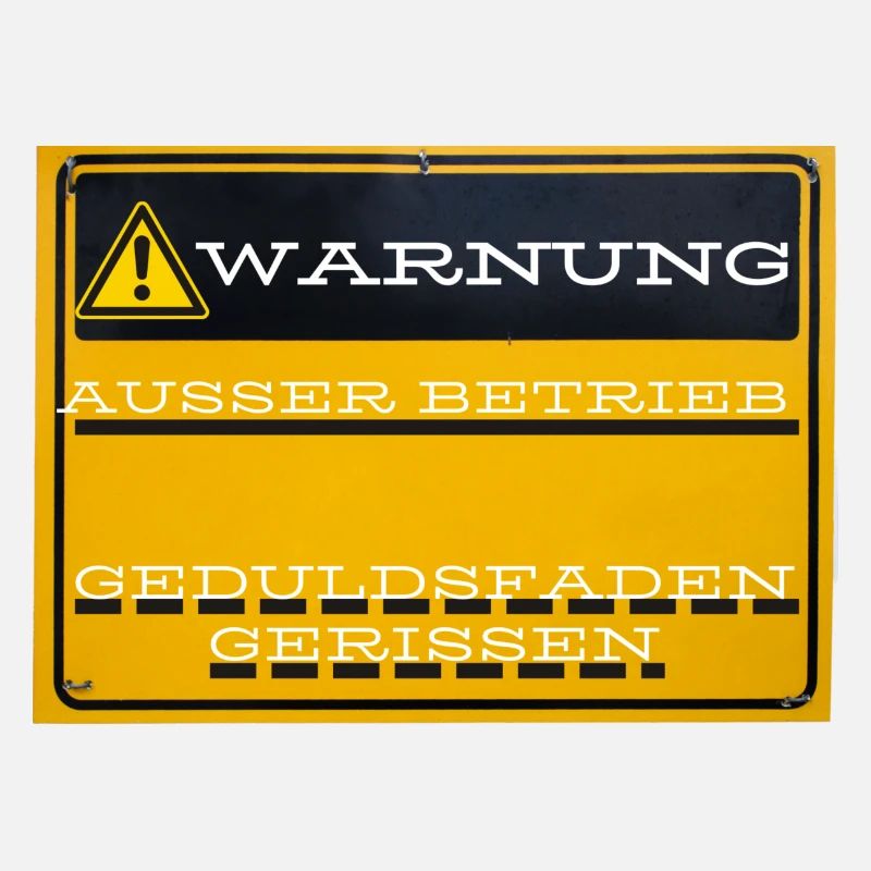 Warnung Auser Betrieb