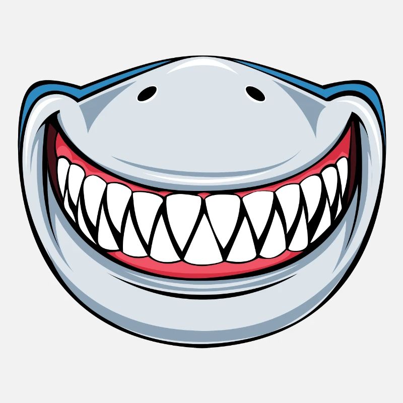 Face mask shark face