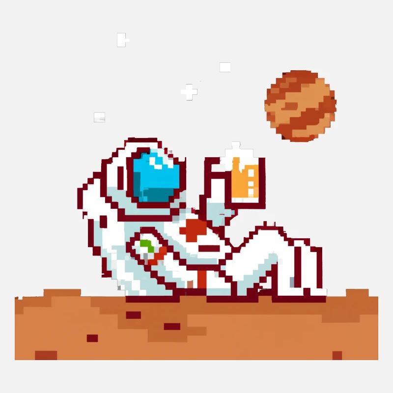 Astronaute pendant son temps libre