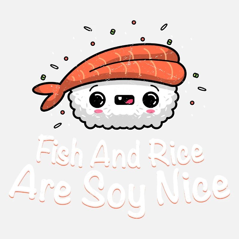 Le poisson et le riz sont du soja NiceLe poisson et le riz sont du soja ni