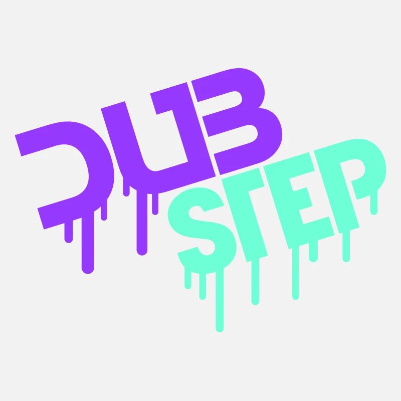 Drop Dub Step Techno Music Party Club Text Logo