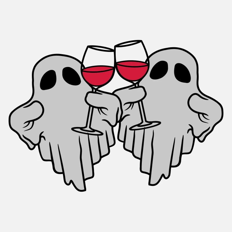 2 wine-drinking spirits