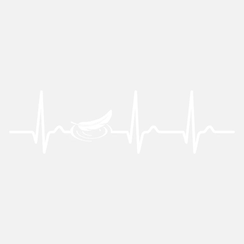 Courbe ECG - courbe cardiaque - source - eau - silence
