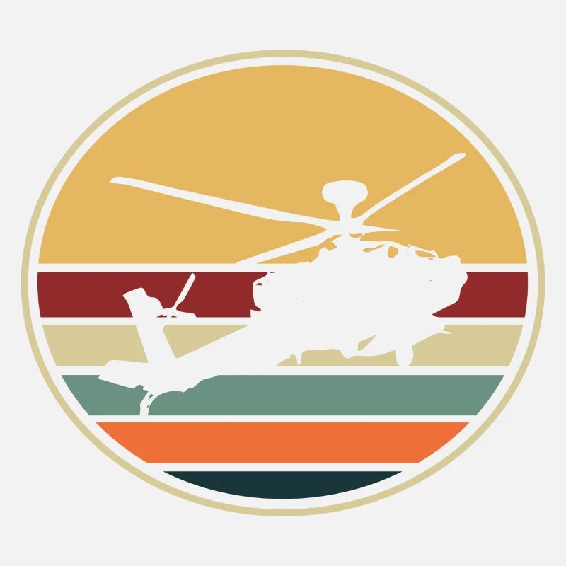 Helikopter Hubschrauber Retro Pilot