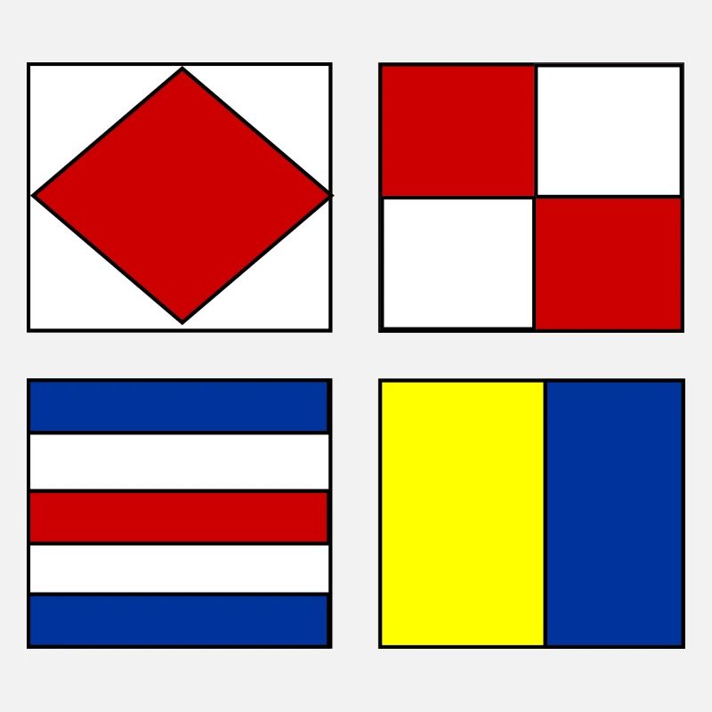 4 nautical flags