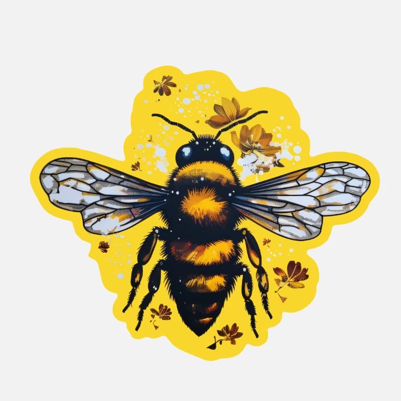Honey bee in summer