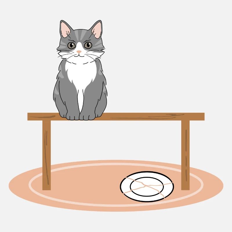 Cat on table