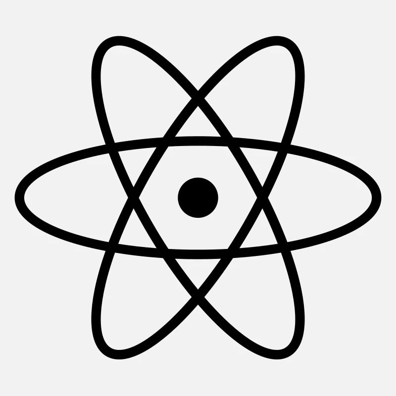 Atom Symbol Idee Geschenk Zeichen Physik