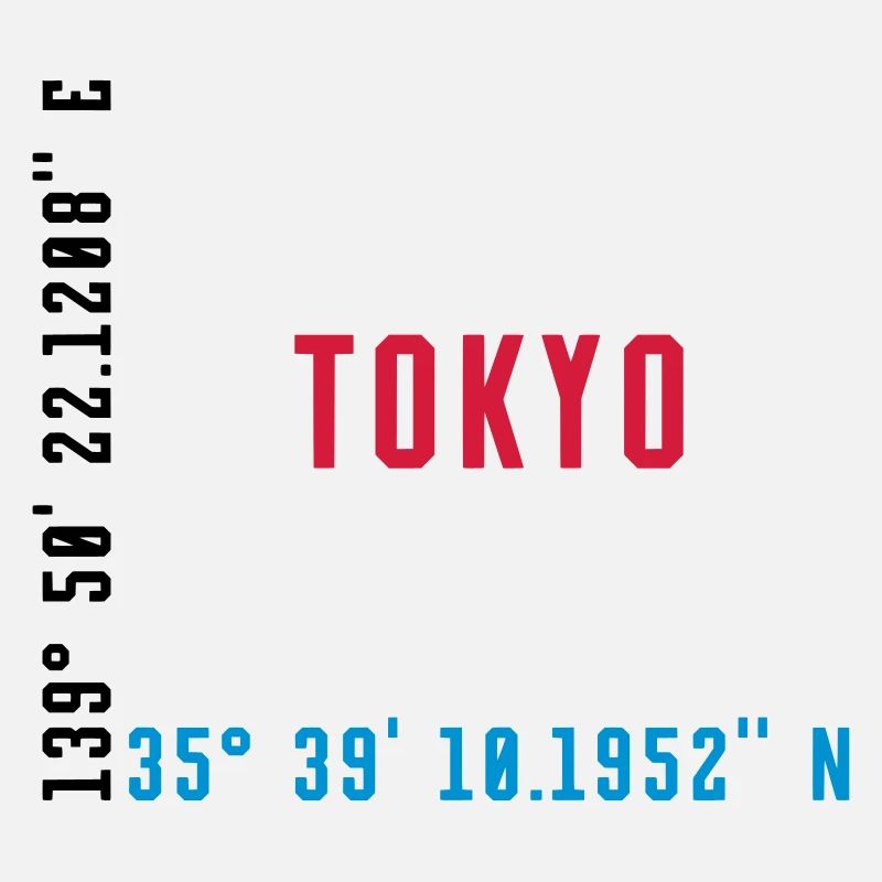 TOKYO - JAPON - COORDONNÉES / COORDONNÉES GPS
