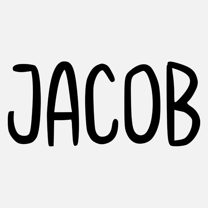 Jacob Custom Name Schriftart Text Geburtstag