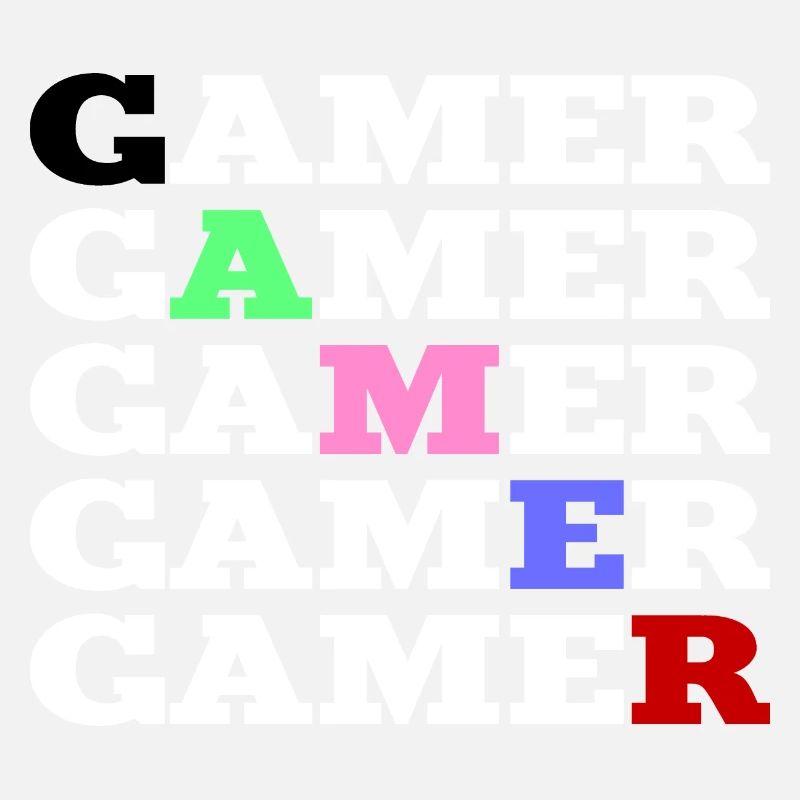 Gamer colorée et blanc