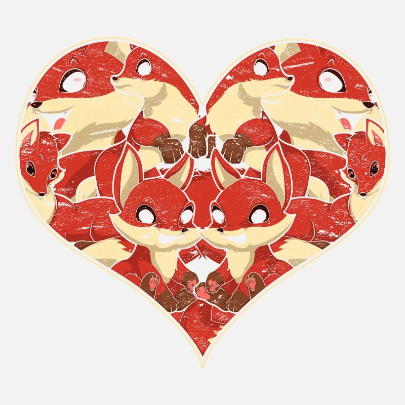 Fox Heart Forest Animal Forest Dweller Gift Fox