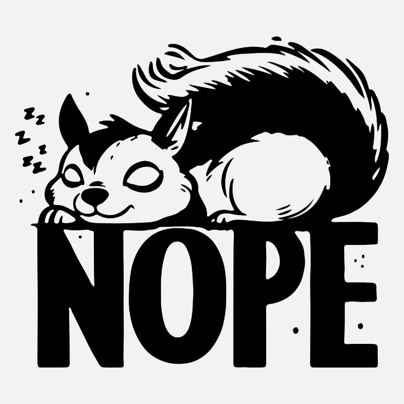 Nope Eichhörnchen Faulenzer Geschenkideen