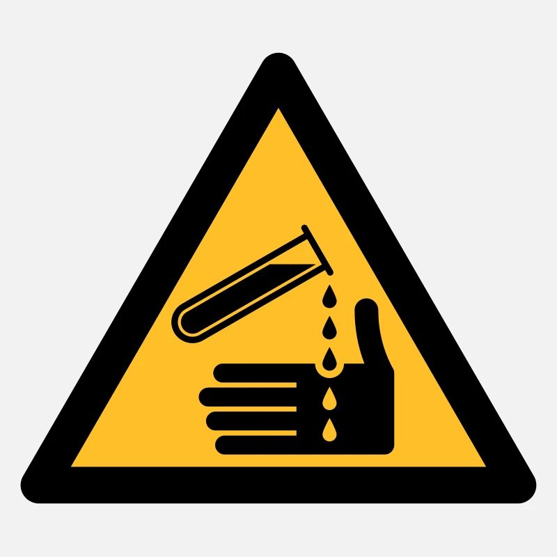Hazard Symbol - Corrosive (2-color)