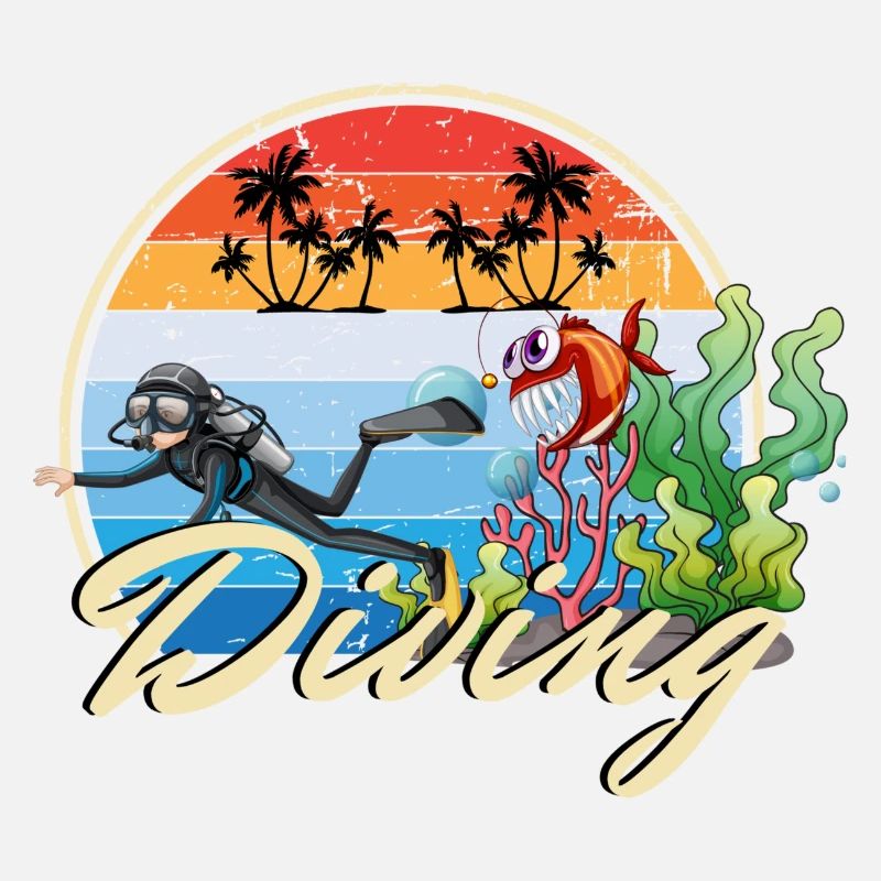 Diving Diving Divers funny funny gift idea