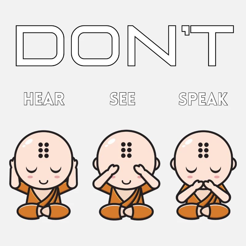 Don't hear see speak boy