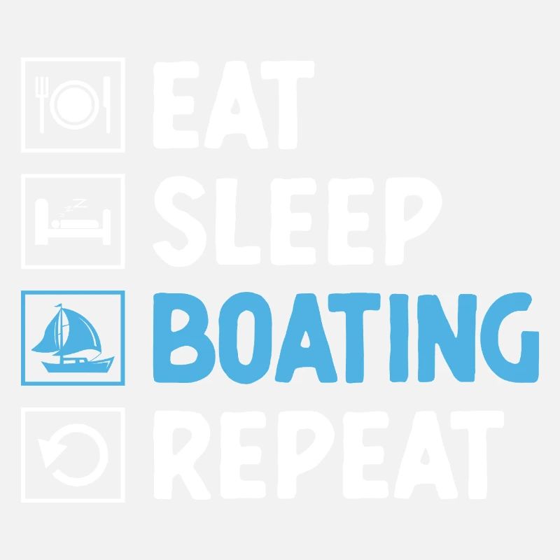 Essen, Schlaf, Bootfahren, Paddelboot