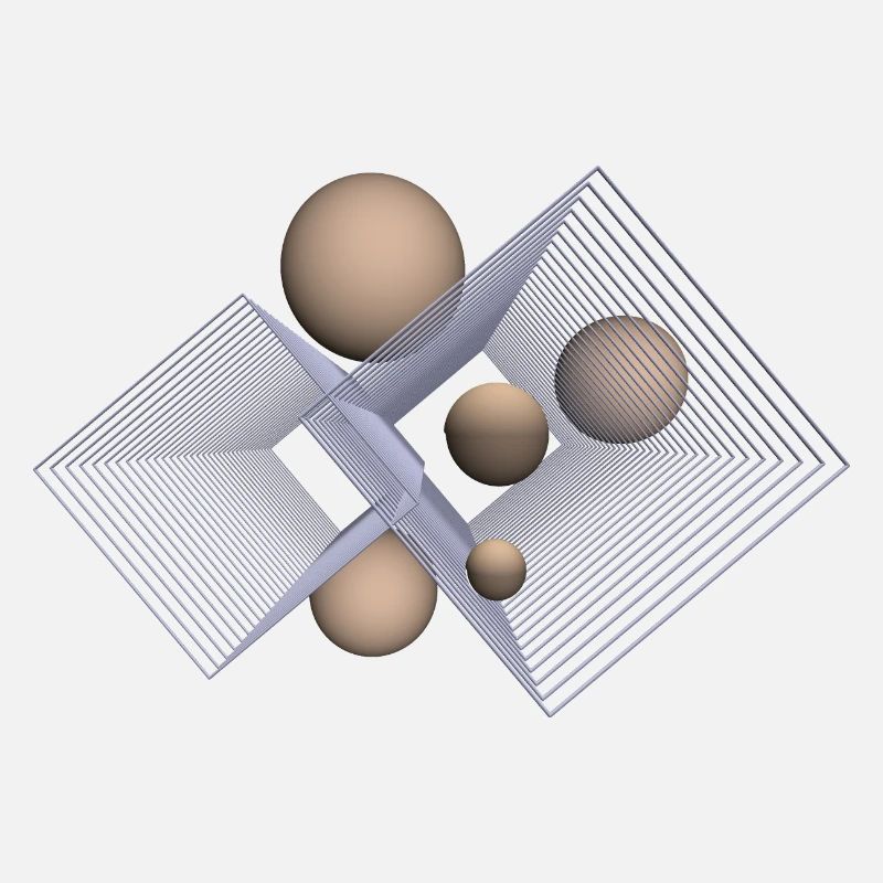 beige und 3D