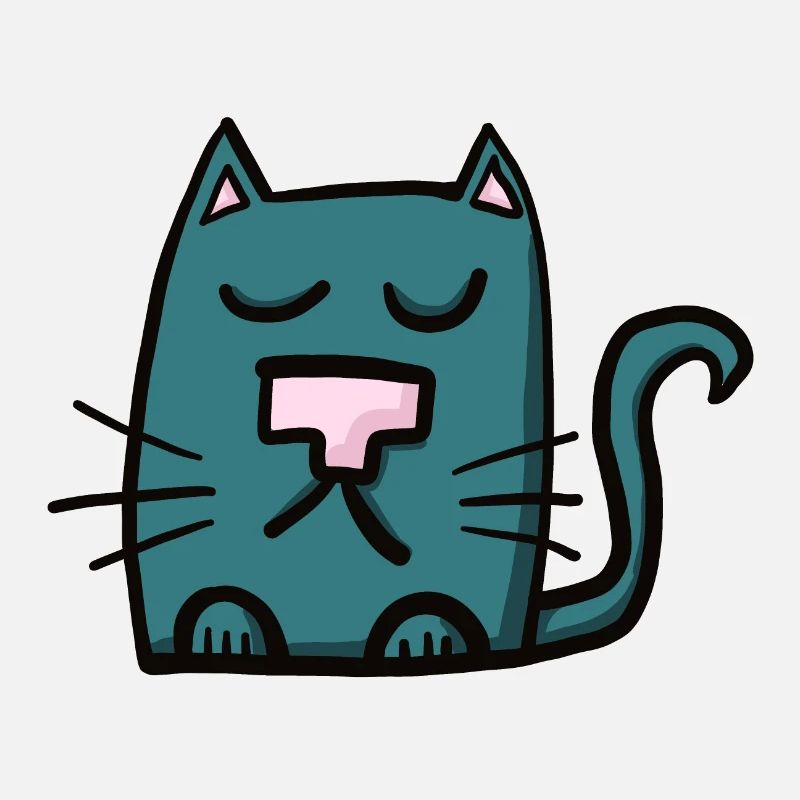 blaue Katze