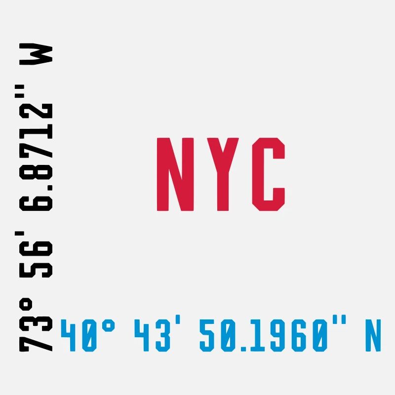 NYC - NEW YORK - GPS COORDINATES / COORDINATES