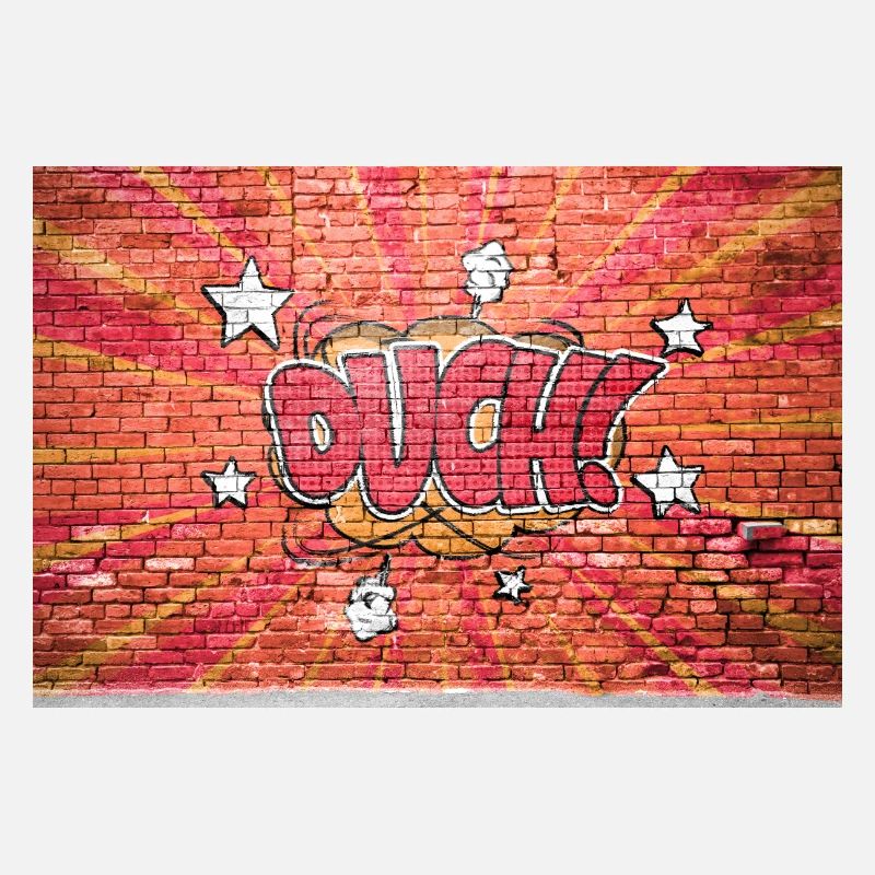 Aïe! Style bande dessinée Bubble Graffiti Lettrage