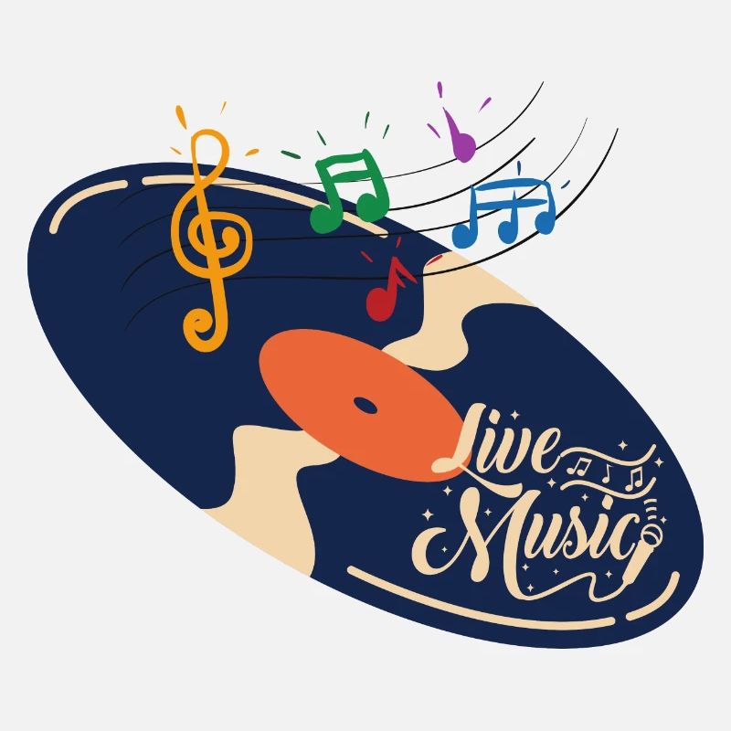 Live music Retro Design