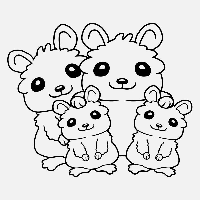 Papa Mama Kinder Hamster