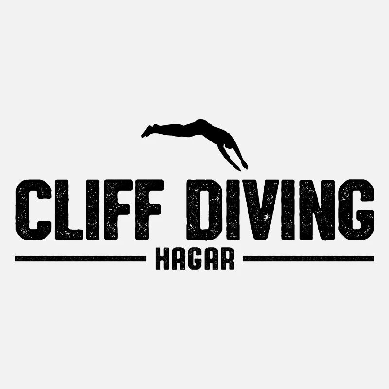 Retro Graphic Cliff Diver Cliff Diving Tombstoning