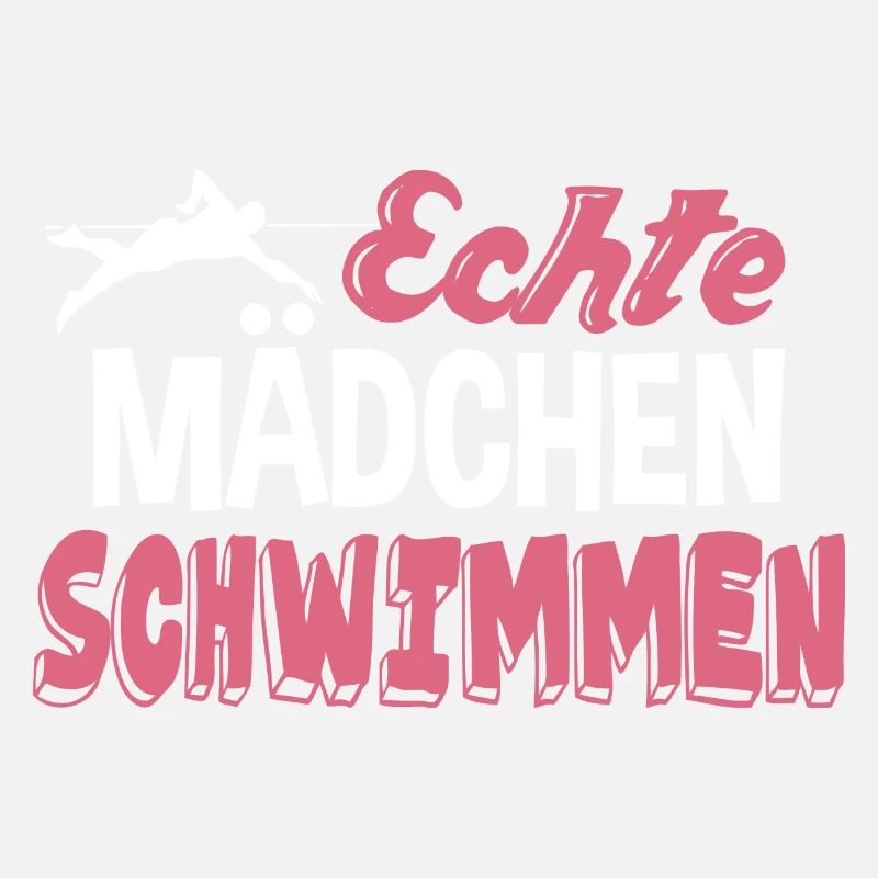 Echte Mädchen schwimmen