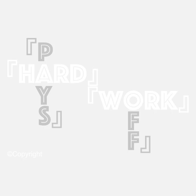 Travail acharné Blanc