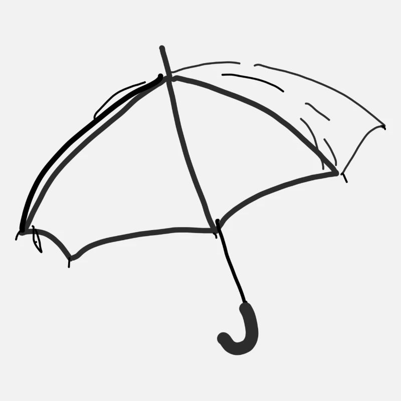 Regenschirm Skizze