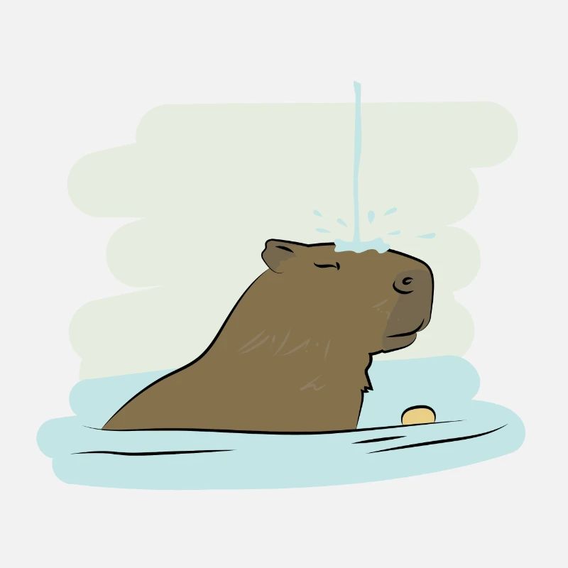 Illustrations Design "Capybara Kisses"