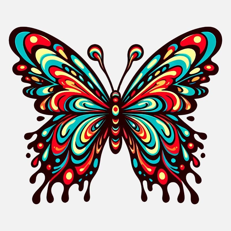Papillon comique vibrant