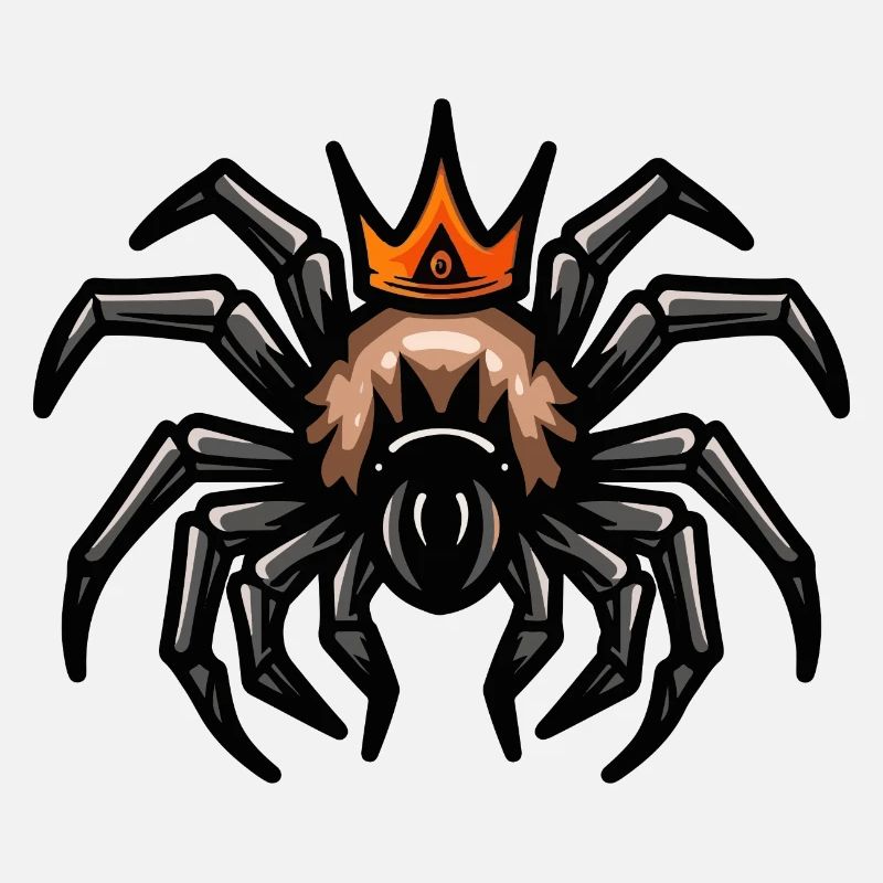 Tarentule Cartoon Couronne