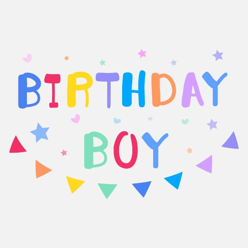 TYPO DE GARÇON D’ANNIVERSAIRE