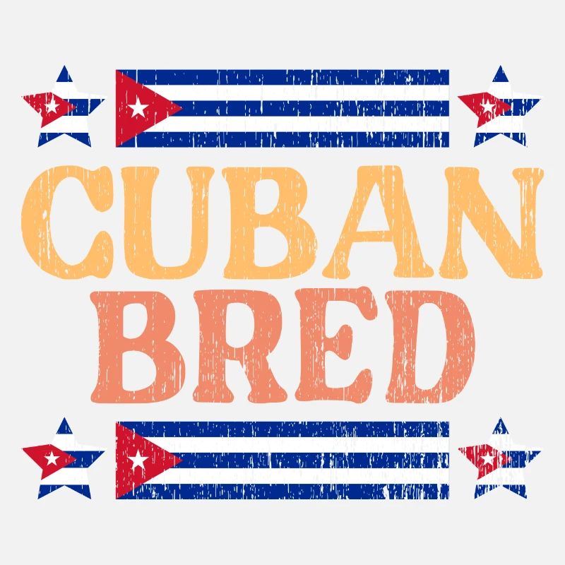 Drapeau cubain rétro cubains élevé Pan Cubano pour le