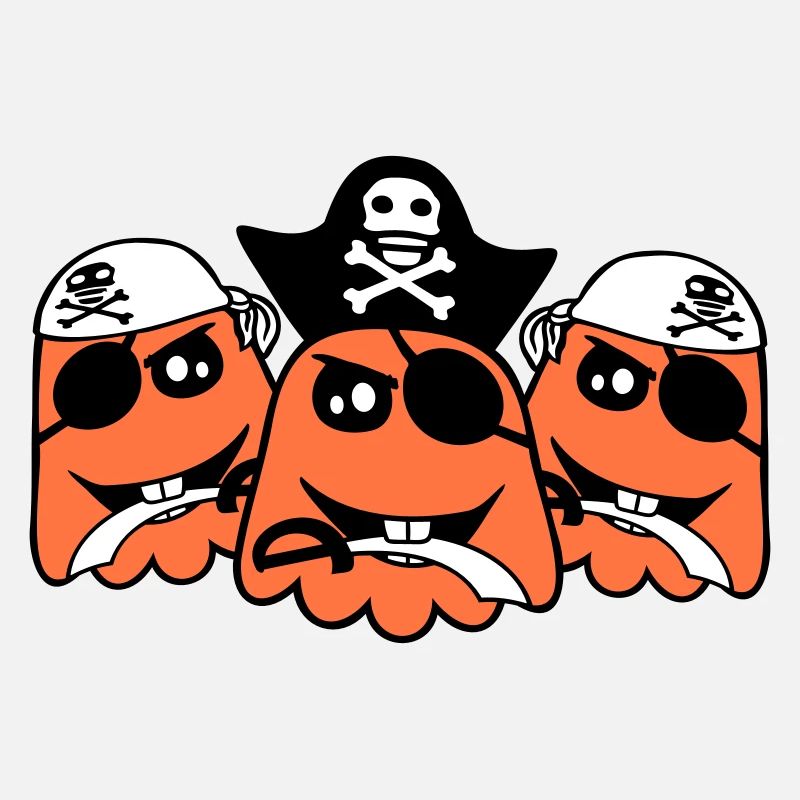 3 Pirate Ghosts Ghosts Funny Evil Halloween