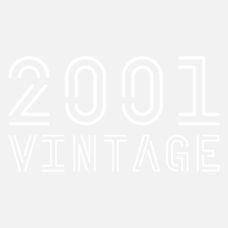 2001 millésime 2001 anniversaire 2001 rétro