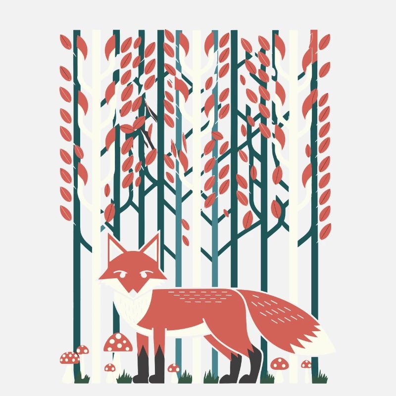Scène de forêt de rêve dans le style cottagecore