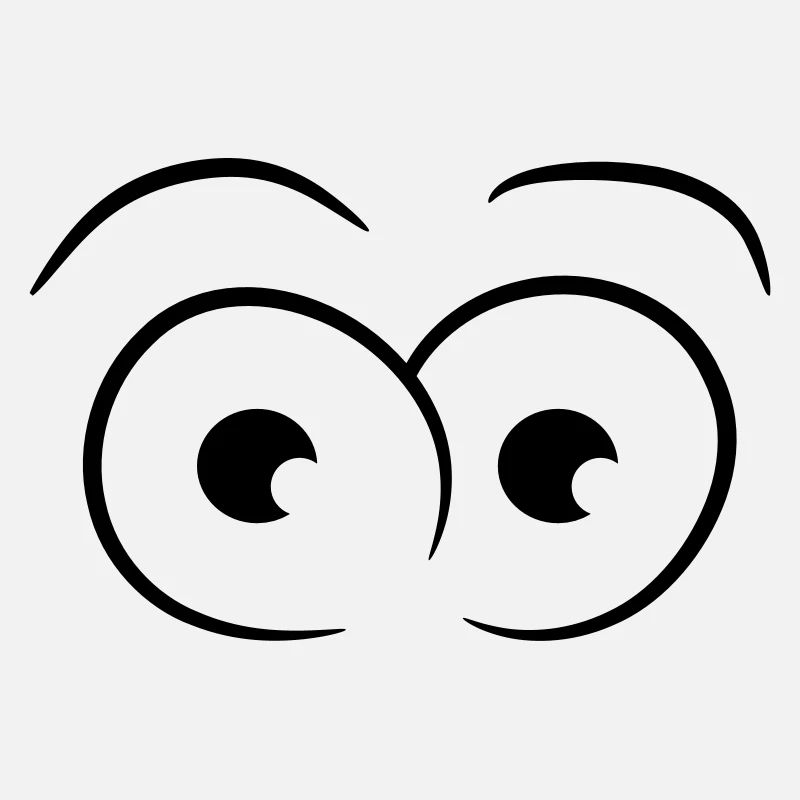 Yeux effrayés drôle
