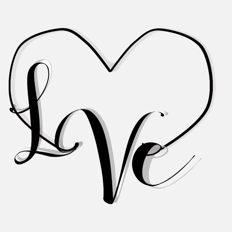 L♡VE - BlackNWhite