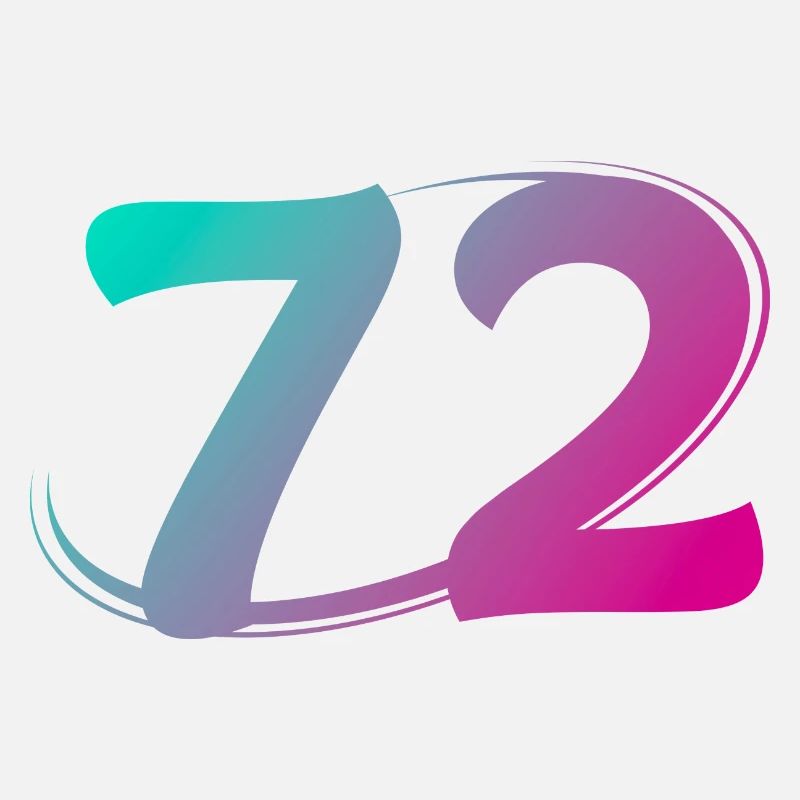 Numéro 71 multicolore